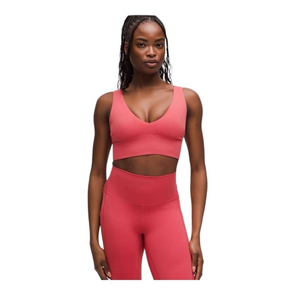 lululemon athletica Other - Lululemon Align V-Neck Bra *Light Support, C/D Cup Desert Red Sz 2 NWT